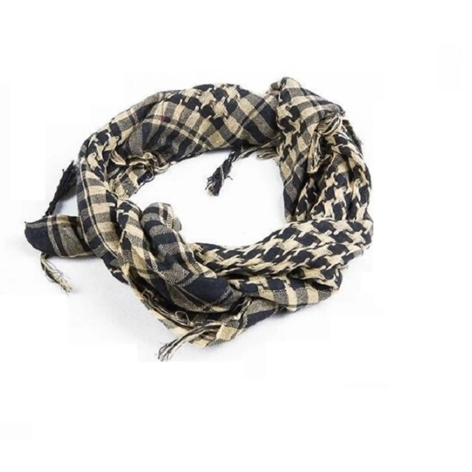 Muslim Scarf Green Plaid Windproof Neck Cover — feature 17
