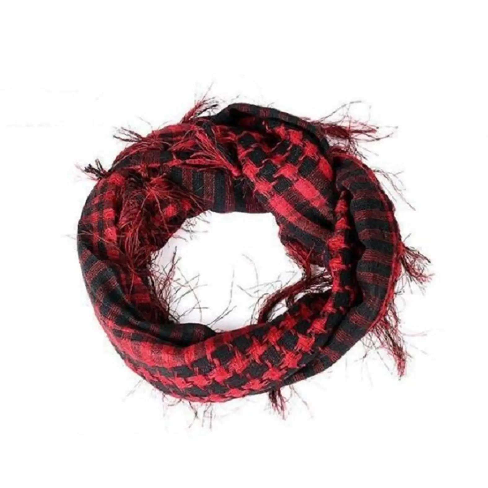 Muslim Scarf Green Plaid Windproof Neck Cover — feature 20