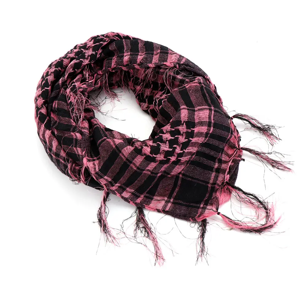 Muslim Scarf Green Plaid Windproof Neck Cover - Image 12