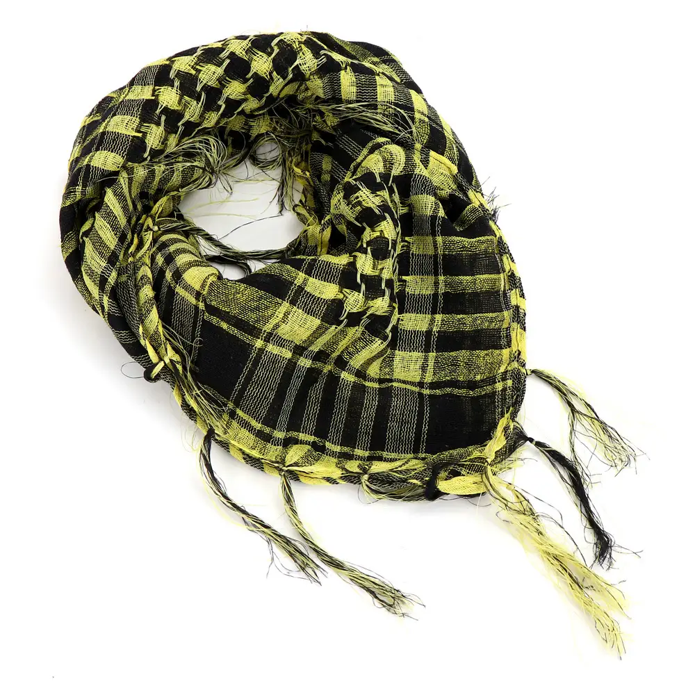 Muslim Scarf Green Plaid Windproof Neck Cover - Image 8