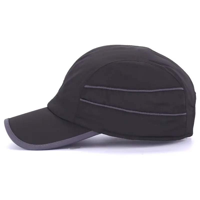 Korean Embroidered Baseball Cap Blue Winter Warm - Image 5