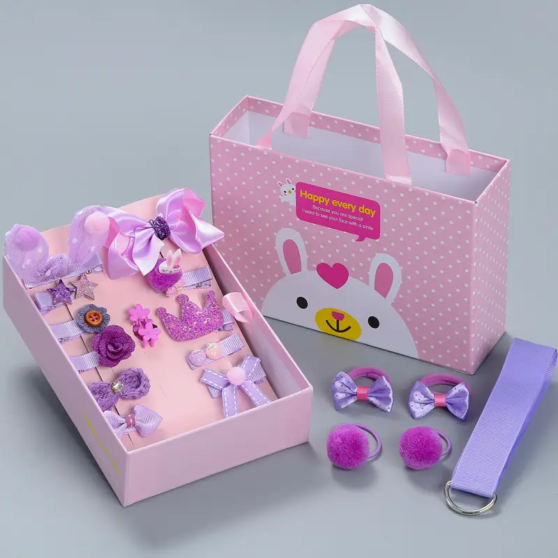 18-Piece Cute Girls Hair Accessories Set with Korean Design - Image 22