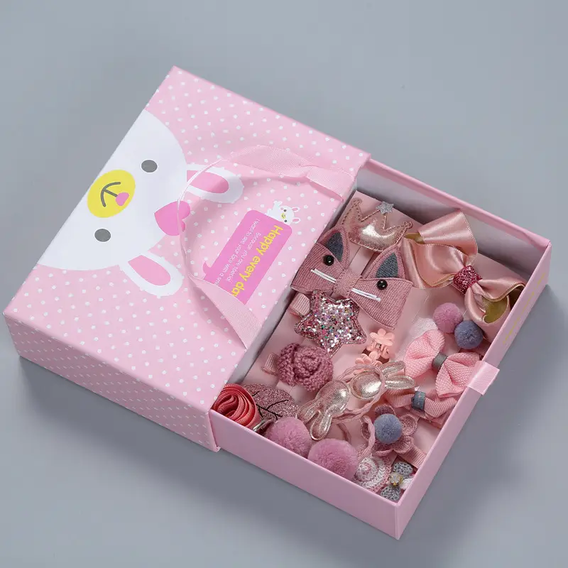 18-Piece Cute Girls Hair Accessories Set with Korean Design - Image 24