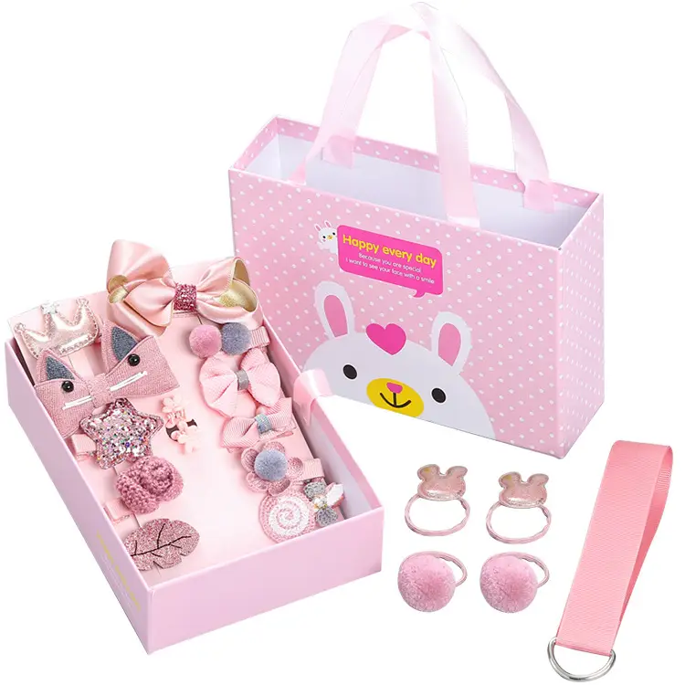 18-Piece Cute Girls Hair Accessories Set with Korean Design - Image 25