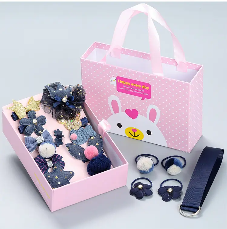 18-Piece Cute Girls Hair Accessories Set with Korean Design — feature 10