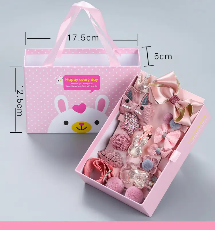 18-Piece Cute Girls Hair Accessories Set with Korean Design — feature 12