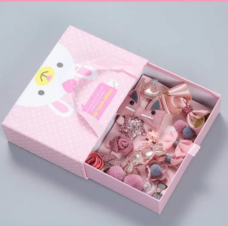 18-Piece Cute Girls Hair Accessories Set with Korean Design — feature 3