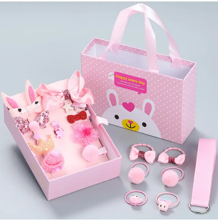 18-Piece Cute Girls Hair Accessories Set with Korean Design — feature 5