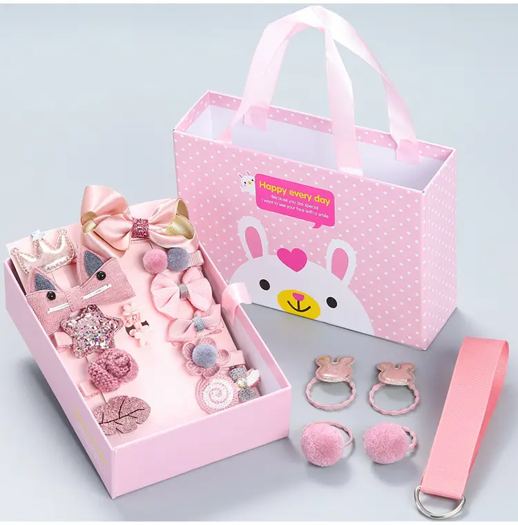 18-Piece Cute Girls Hair Accessories Set with Korean Design — feature 6