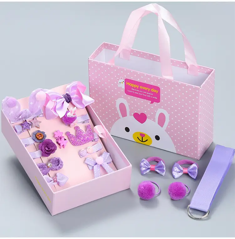 18-Piece Cute Girls Hair Accessories Set with Korean Design — feature 8