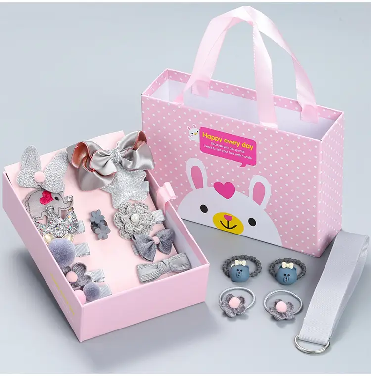 18-Piece Cute Girls Hair Accessories Set with Korean Design — feature 9