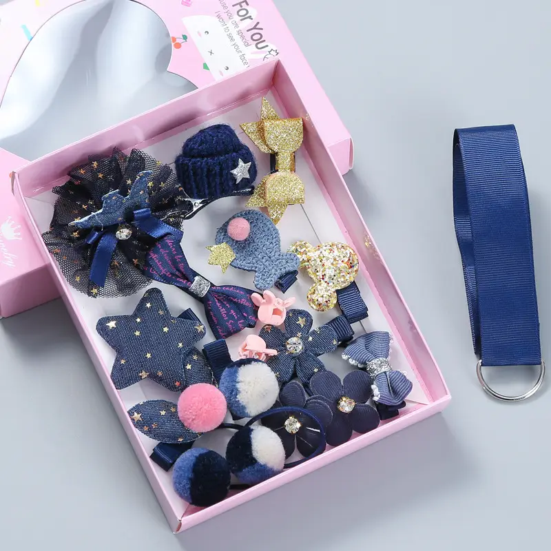 18-Piece Cute Girls Hair Accessories Set with Korean Design - Image 14