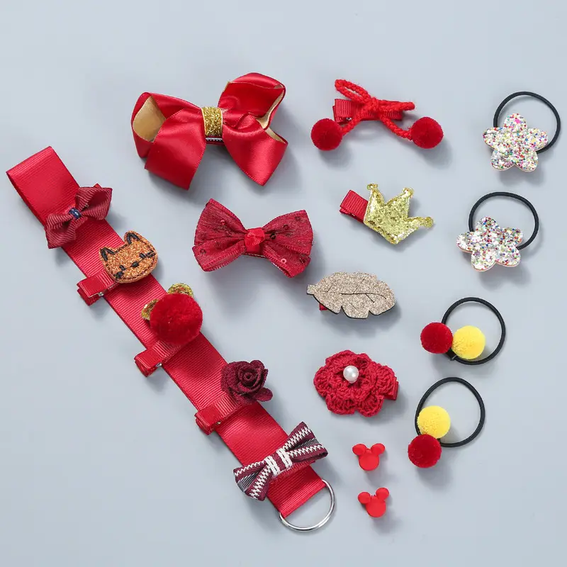 18-Piece Cute Girls Hair Accessories Set with Korean Design - Image 15