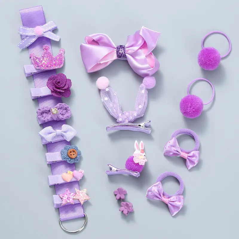 18-Piece Cute Girls Hair Accessories Set with Korean Design - Image 18