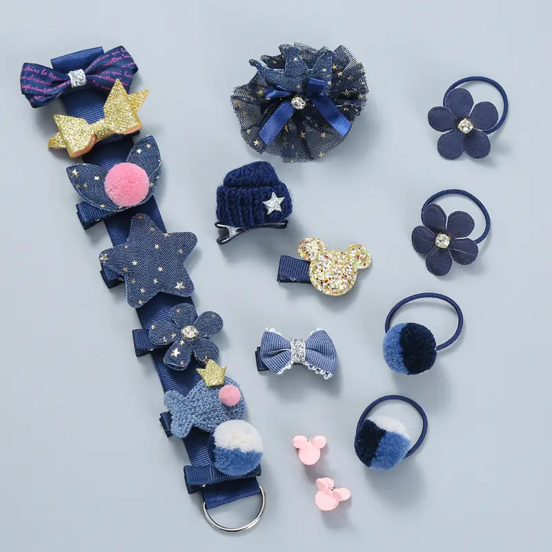 18-Piece Cute Girls Hair Accessories Set with Korean Design - Image 20