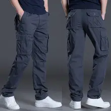 New Men's Loose Waist Pure Cotton Straight Pants — feature 19