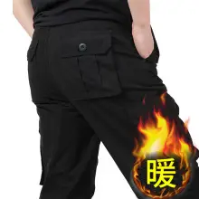 New Men's Loose Waist Pure Cotton Straight Pants — feature 31