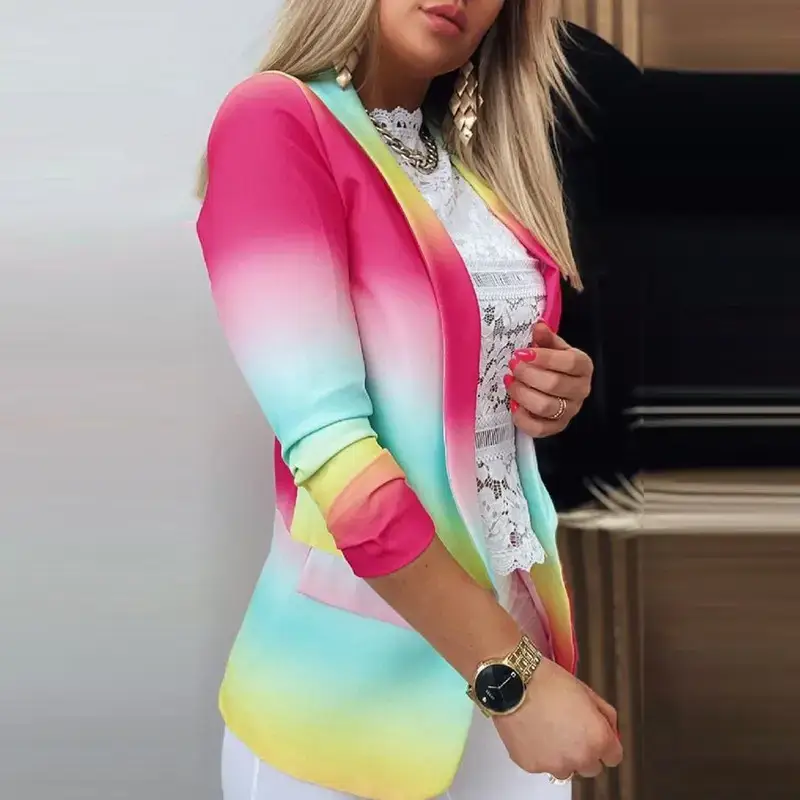Women's White Cactus Embroidered Suit Set Winter Long Sleeve - Image 11