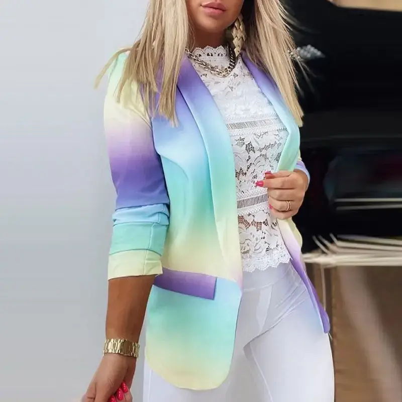 Women's White Cactus Embroidered Suit Set Winter Long Sleeve - Image 12
