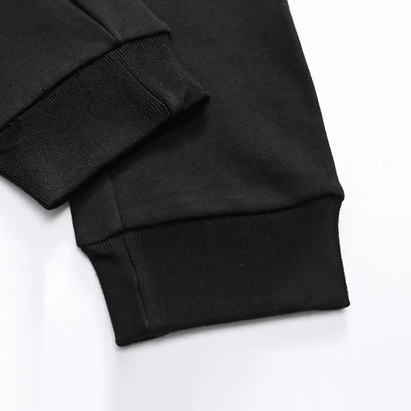 Black Embroidered Plus Size Trousers with Gold Leaf Design - Image 5
