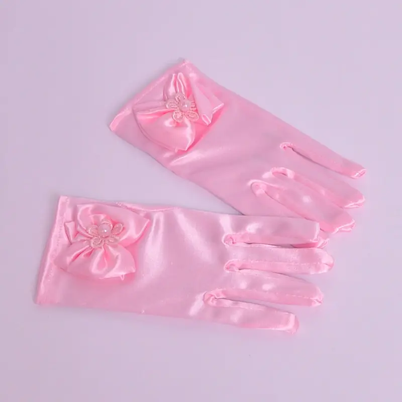 White Performance Gloves for Princess Bow Dress - Image 6