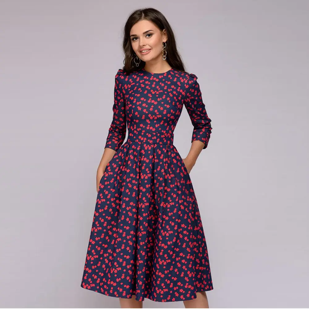 2022 Floral A-Shape Dress Party Wear - Image 8