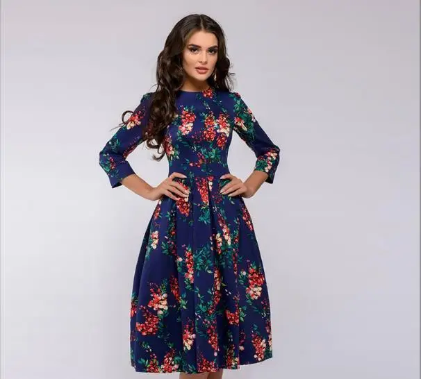 2022 Floral A-Shape Dress Party Wear - Image 5