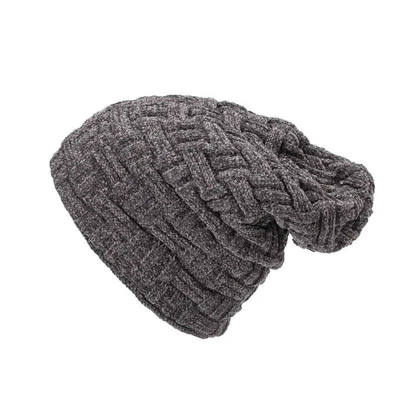 Maroon Double-Layer Velvet Ski Hat for Men Women - Image 4