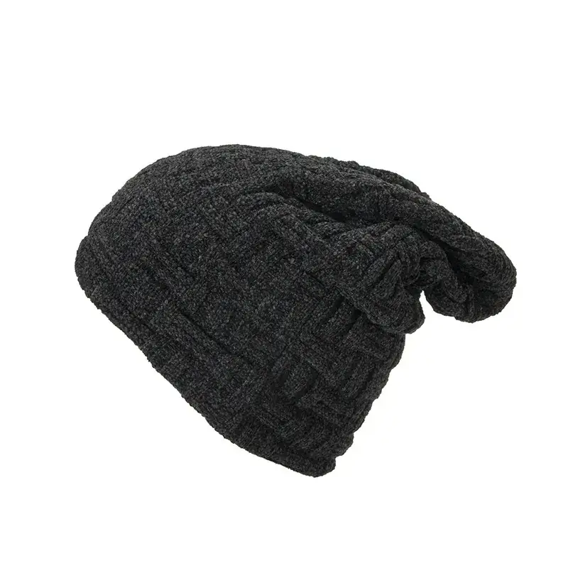 Maroon Double-Layer Velvet Ski Hat for Men Women - Image 2