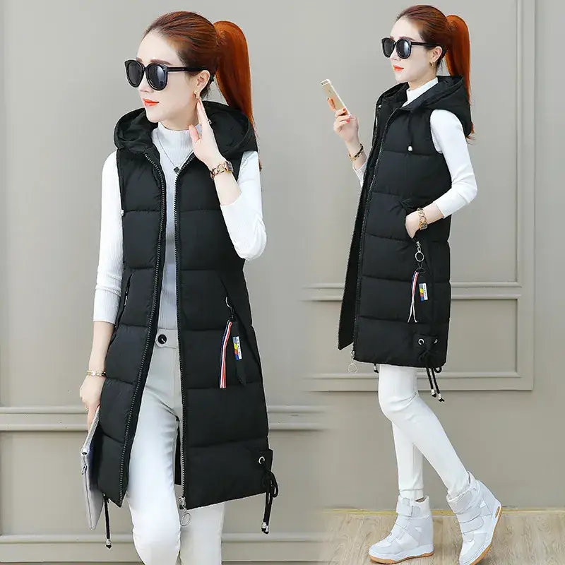 Women Korean Style Down Cotton Vest Large Size