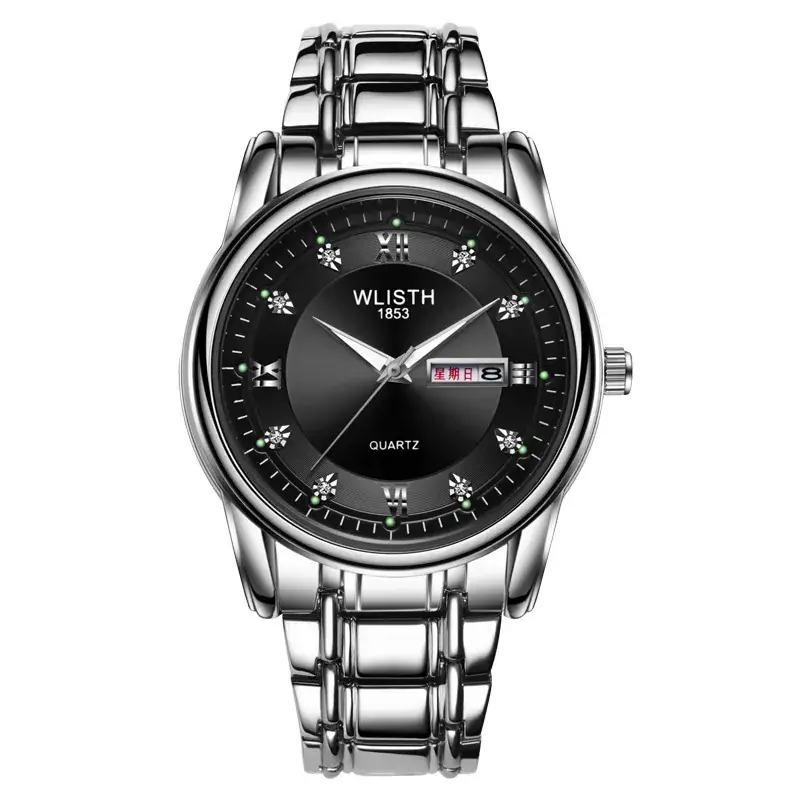 Men's Swiss Quartz Watch 200mm Luminous Black