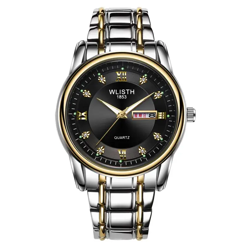 Men's Swiss Quartz Watch 200mm Luminous Black