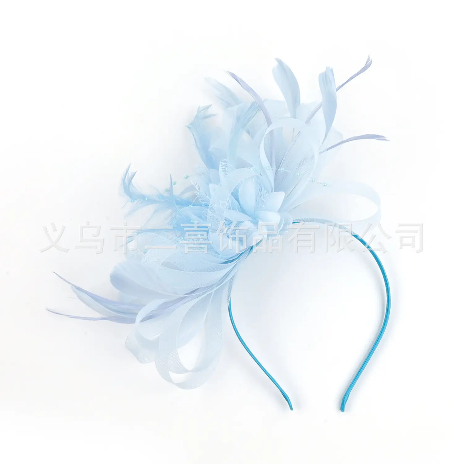 European Feather Headwear Bridal Hair Accessories Mesh Small Top Hat - Image 28
