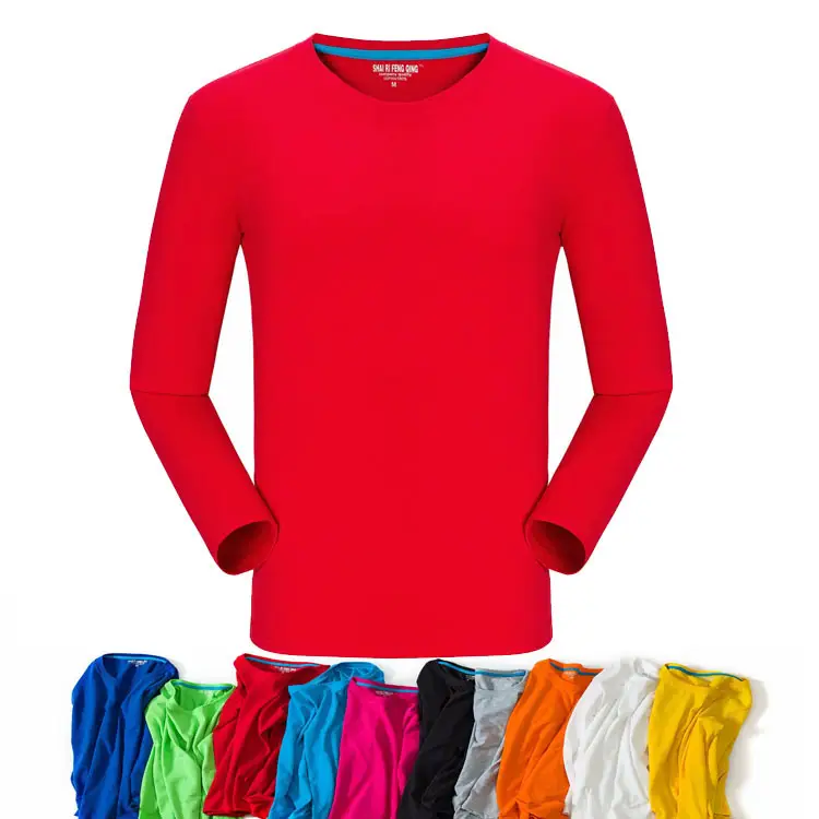 White Cotton Crewneck Long Sleeve T-Shirt