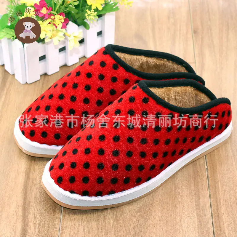 Oxford men's and women's stalls indoor warm winter home beef bottom half bag with handmade cotton slippers wholesale