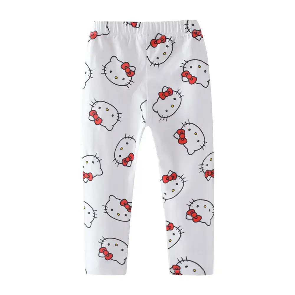 Hello Kitty Printed Stretch Cotton Leggings for Girls - Image 2