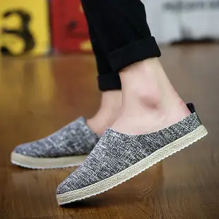 Men Linen T-Shape Flip Flops Summer Casual Shoes — feature 21