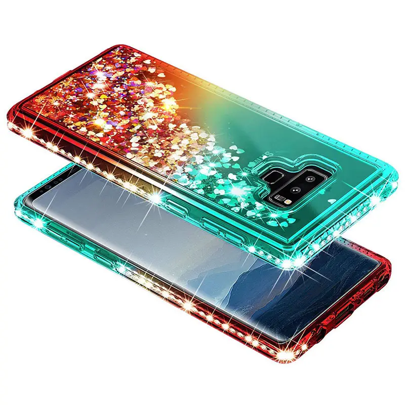 Samsung S26 Note 10 Phone Case Gradient Liquid Sand Diamonds Anti-Drop - Image 7