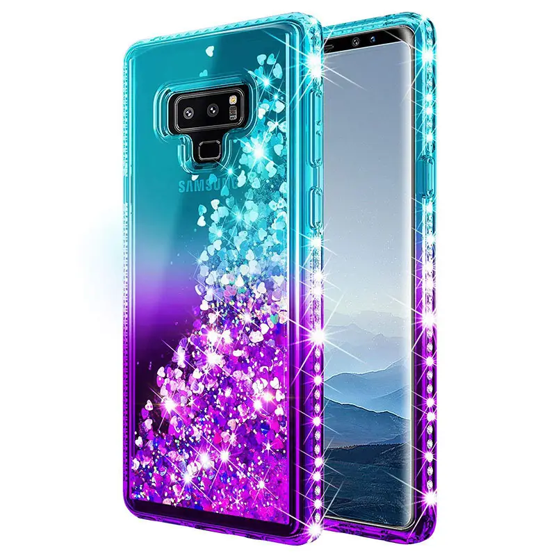 Samsung S26 Note 10 Phone Case Gradient Liquid Sand Diamonds Anti-Drop - Image 8