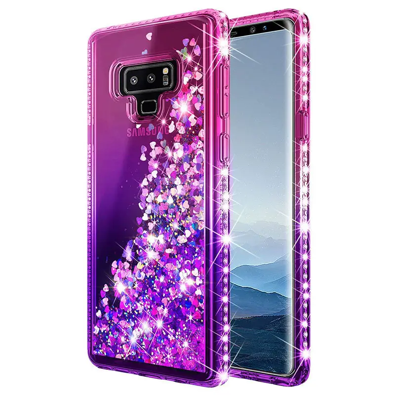 Samsung S26 Note 10 Phone Case Gradient Liquid Sand Diamonds Anti-Drop - Image 9