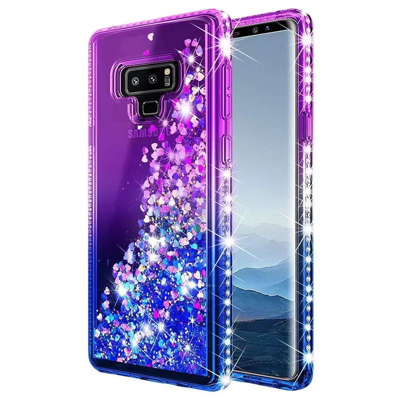 Samsung S26 Note 10 Phone Case Gradient Liquid Sand Diamonds Anti-Drop - Image 10