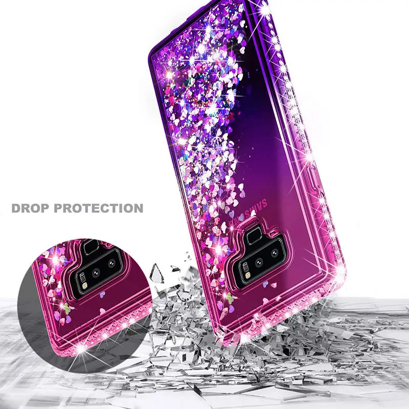 Samsung S26 Note 10 Phone Case Gradient Liquid Sand Diamonds Anti-Drop — feature 12