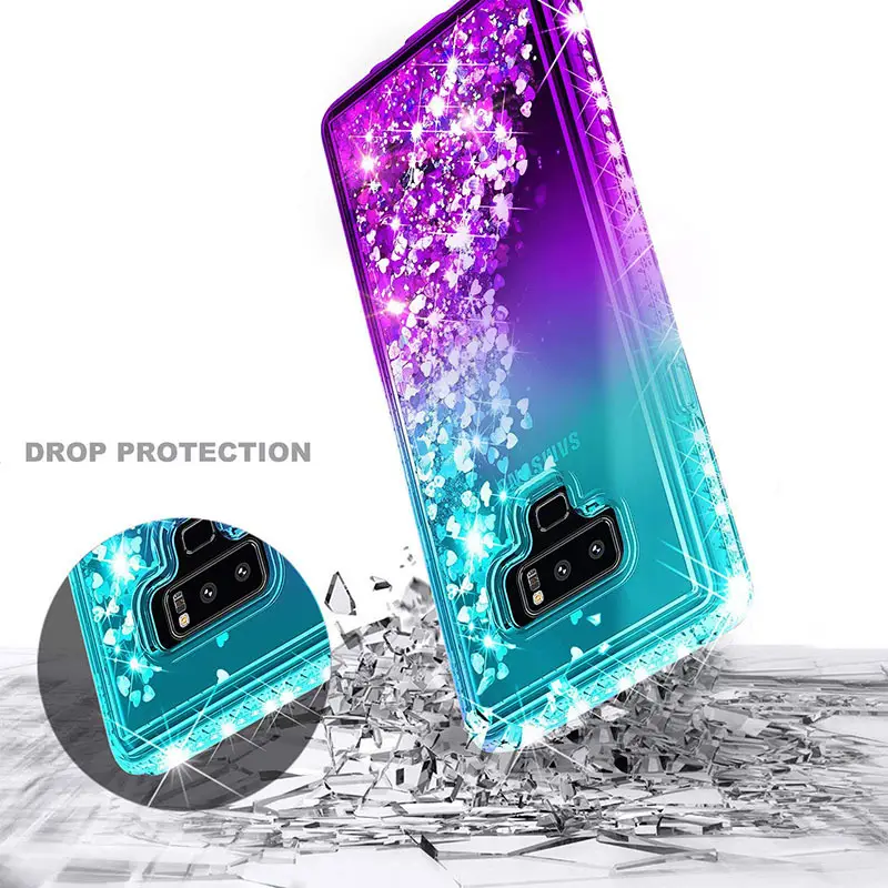 Samsung S26 Note 10 Phone Case Gradient Liquid Sand Diamonds Anti-Drop — feature 16