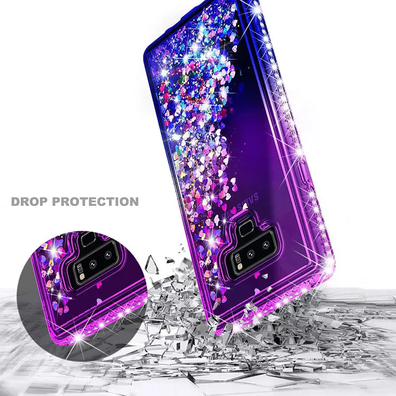 Samsung S26 Note 10 Phone Case Gradient Liquid Sand Diamonds Anti-Drop — feature 4