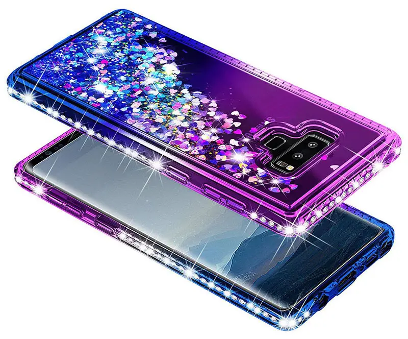 Samsung S26 Note 10 Phone Case Gradient Liquid Sand Diamonds Anti-Drop — feature 5
