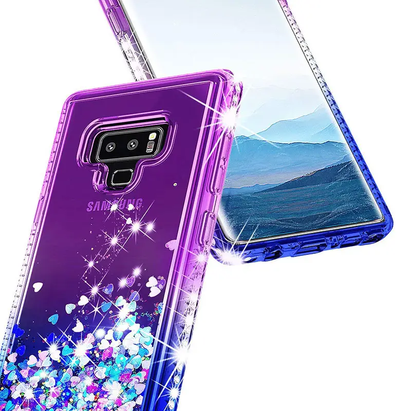 Samsung S26 Note 10 Phone Case Gradient Liquid Sand Diamonds Anti-Drop — feature 6