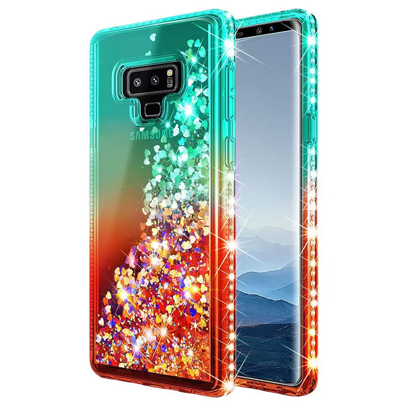 Samsung S26 Note 10 Phone Case Gradient Liquid Sand Diamonds Anti-Drop — feature 7