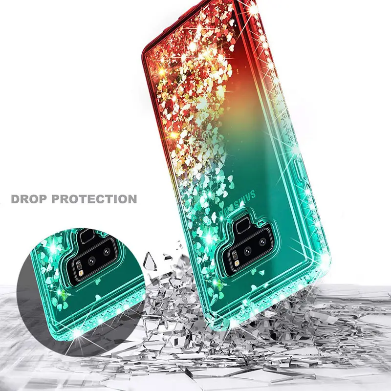 Samsung S26 Note 10 Phone Case Gradient Liquid Sand Diamonds Anti-Drop — feature 8