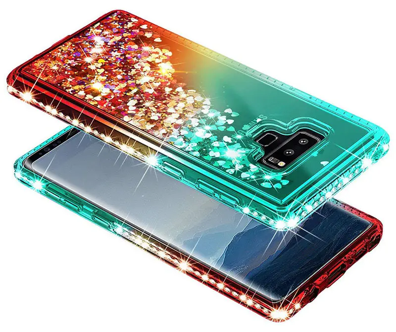 Samsung S26 Note 10 Phone Case Gradient Liquid Sand Diamonds Anti-Drop — feature 9