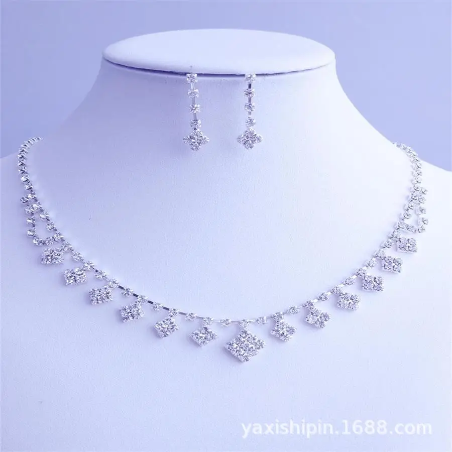 2019 High-End Bridal Jewelry Set with Claw Chain & Earrings - Image 3